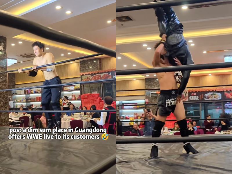 rm239 for dim sum and wrestling entertainment in china’s ‘chinese dim sum wwe’