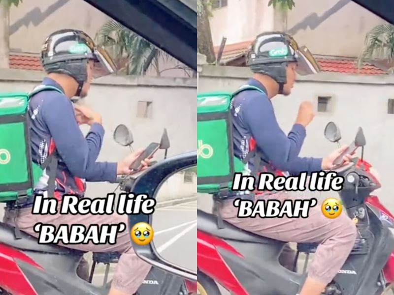 food delivery rider wins hearts by using sign language to communicate with customers