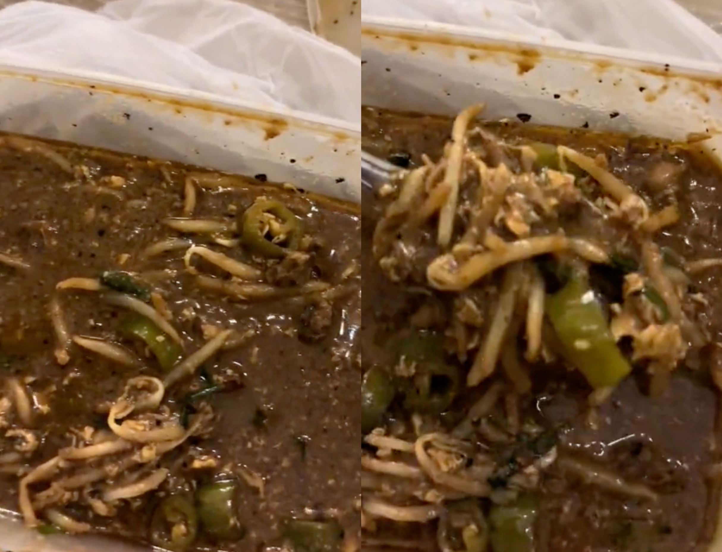 woman orders kuetiau goreng with extra taugeh, but receives something totally different!