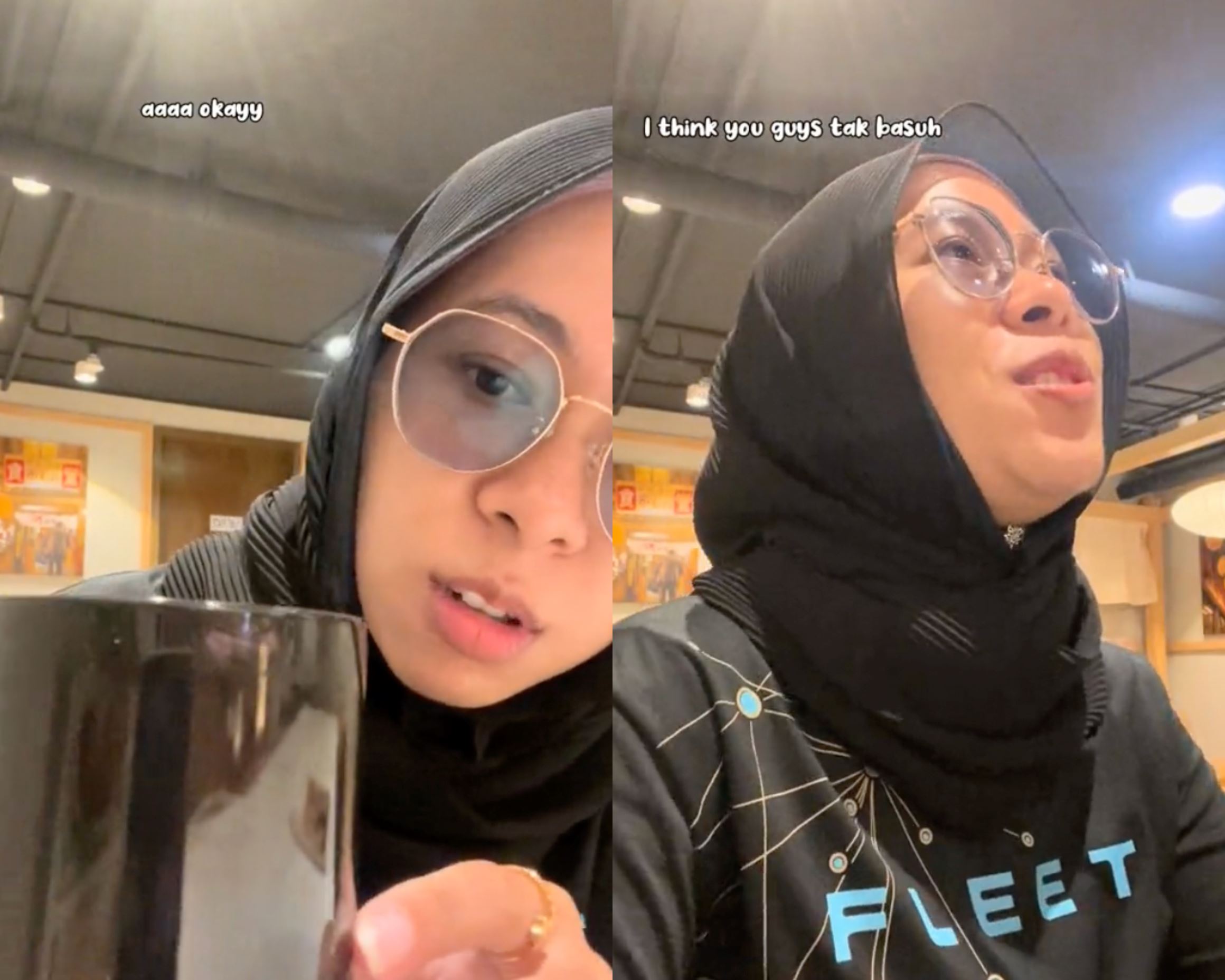 you didn't wash this! woman disgusted after discovering lipstick marks on her cup at restaurant