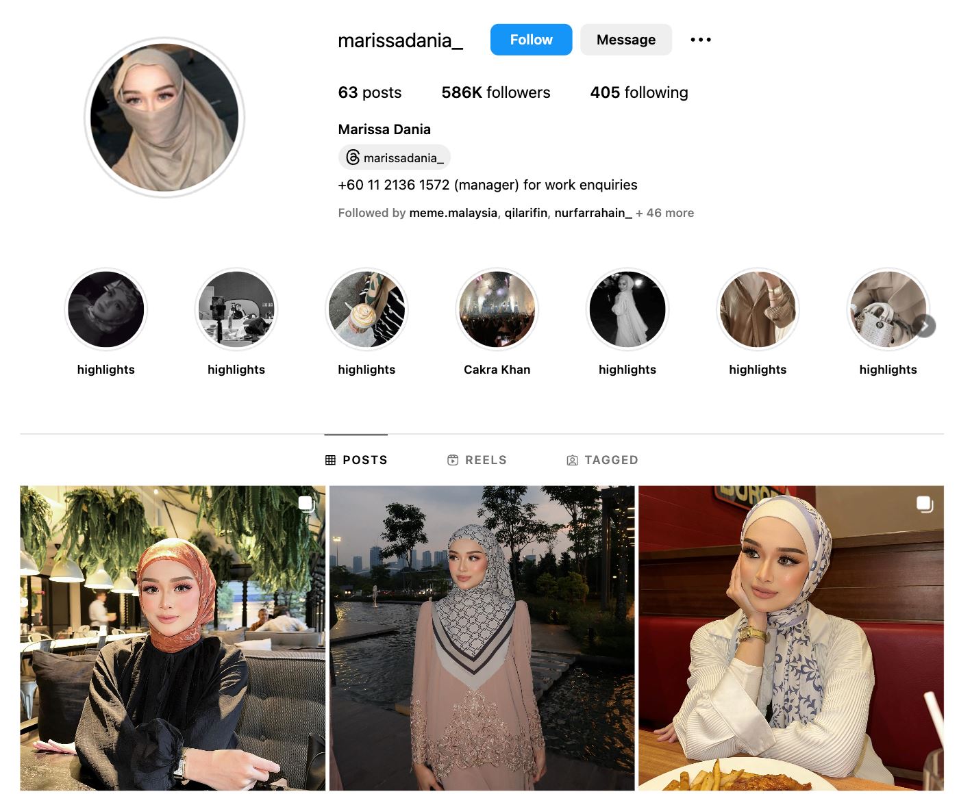pengikut instagram marissa dania naik mendadak walau berdepan kontroversi panas