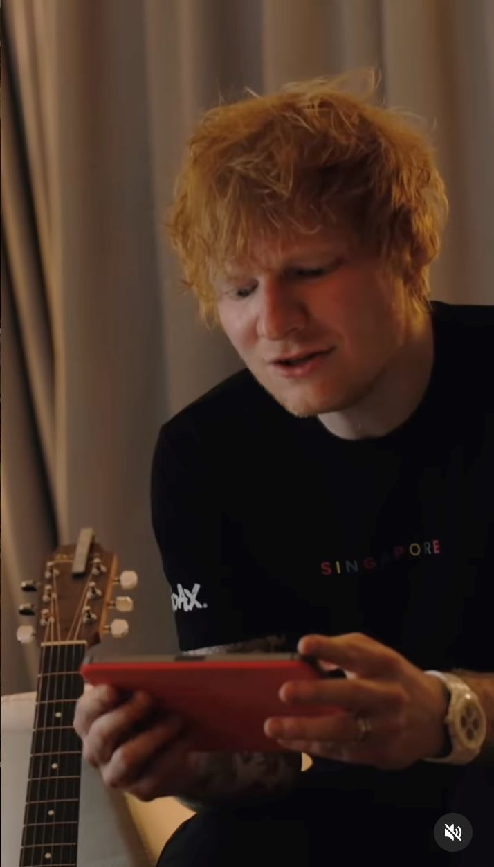 ed sheeran只花10分钟学会副歌⁉️与林俊杰同台飙唱《不为谁而作的歌》🔥