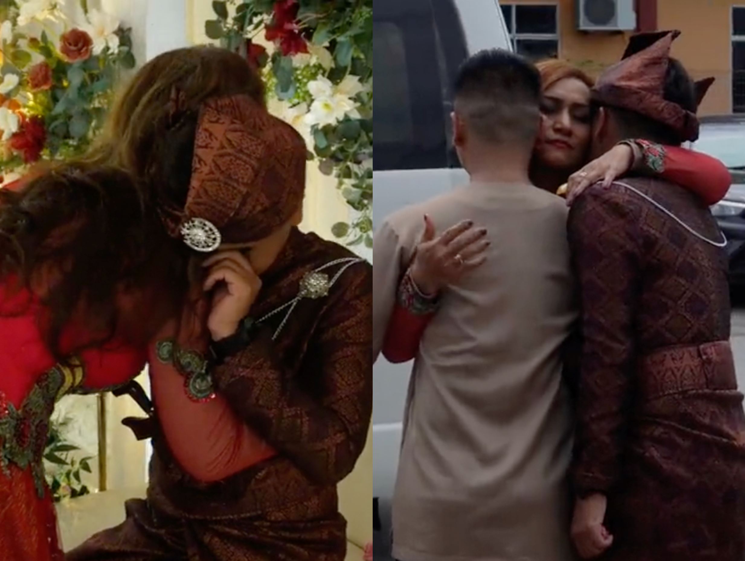 heartwarming moment! malaysian groom reunites with mother after 24 years at wedding ceremony