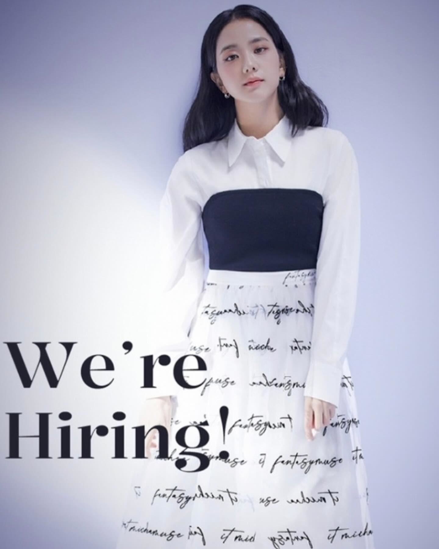 blackpink jisoo成立个人公司！公开招聘人才！