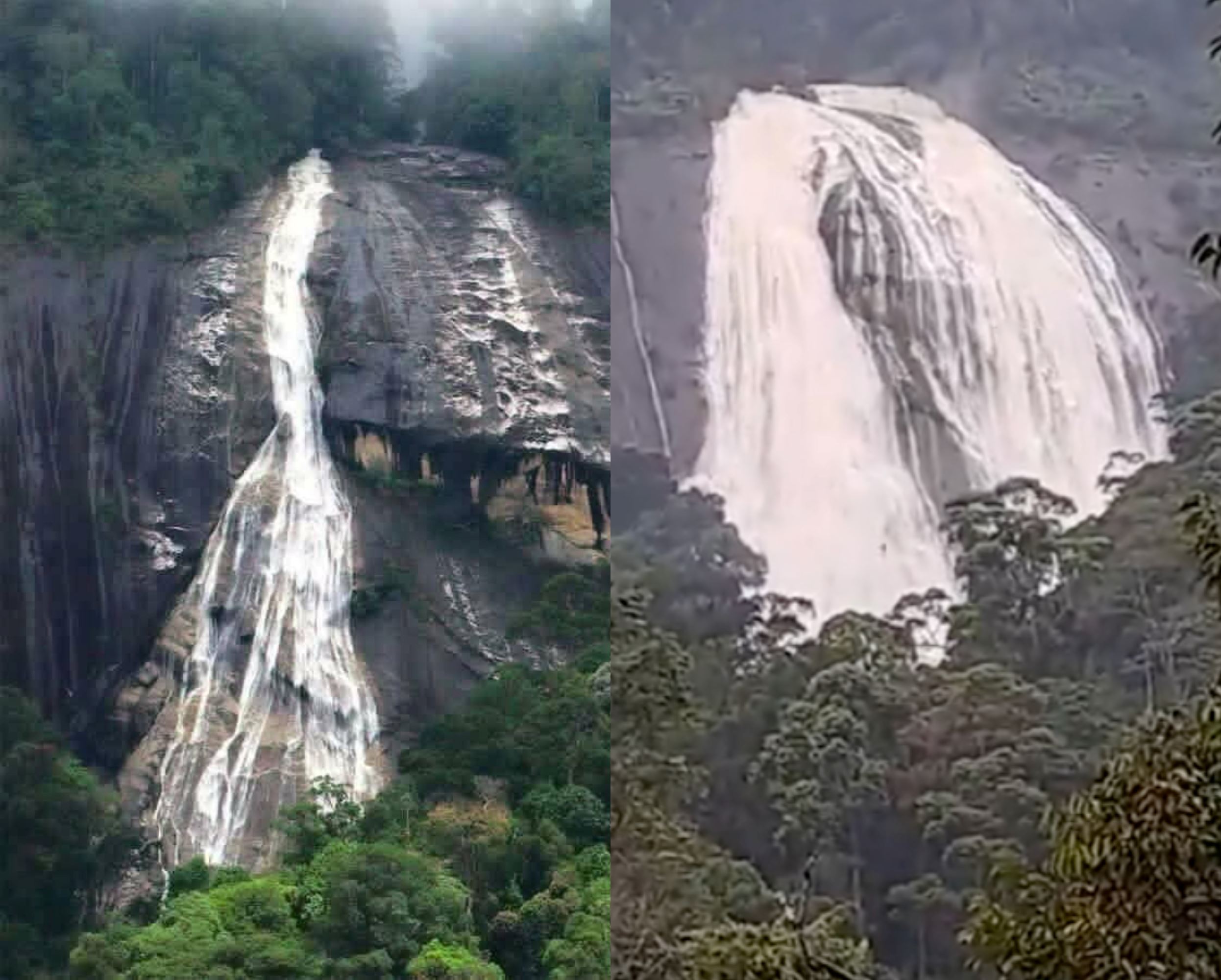 video shows breathtaking waterfall in kelantan, unveiling 'kepala air' phenomenon and prompting caution