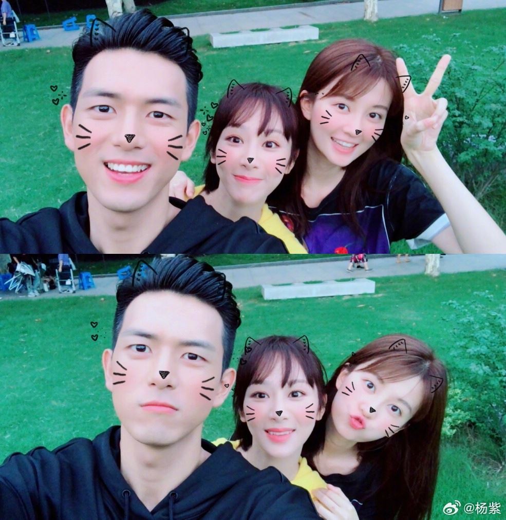 陆剧《亲爱的，热爱的》童颜夫妇久违同框❗杨紫，李现，乔欣同时晒合照🔥