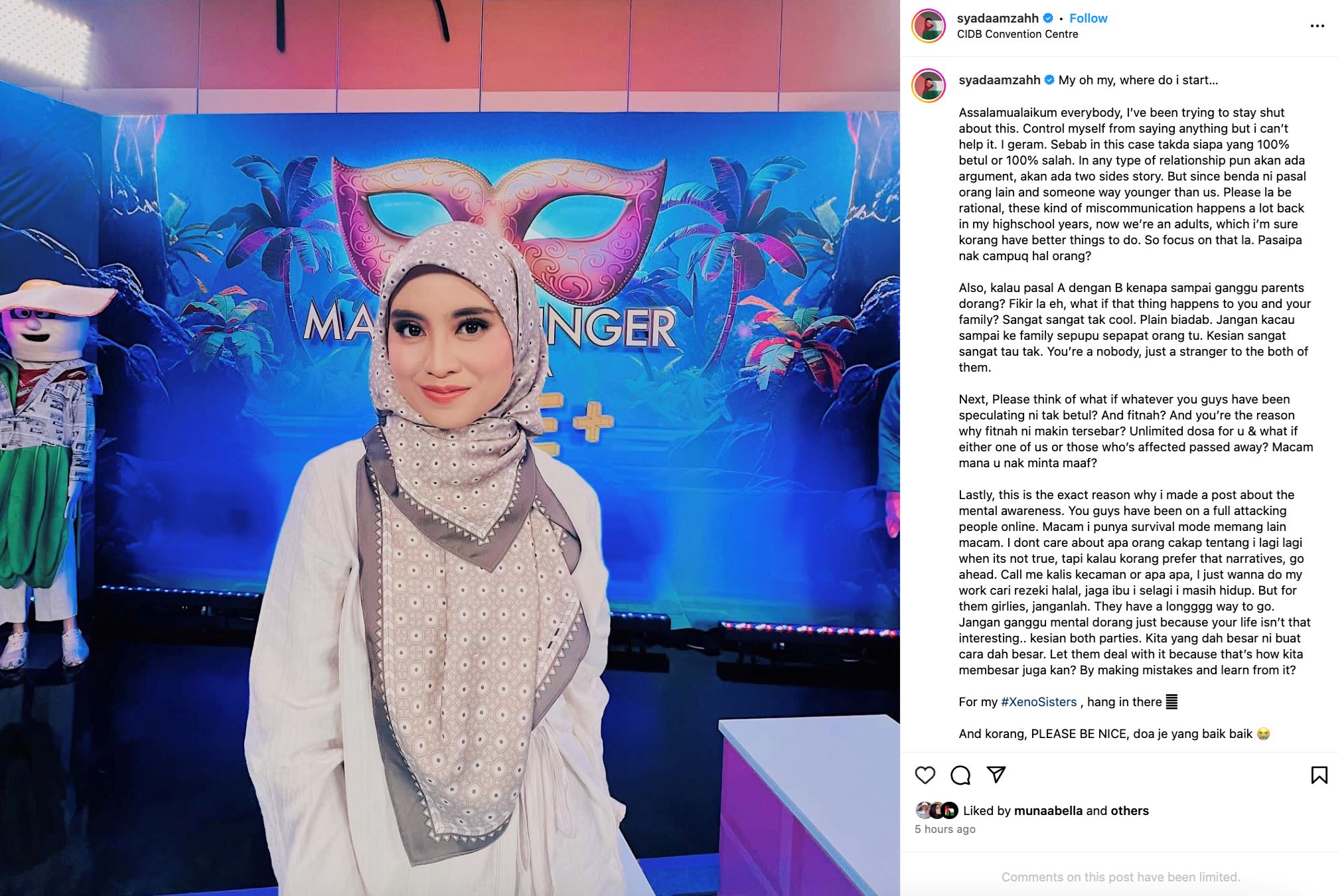 syada amzah geram dengan perangai netizen, “saya tak peduli apa orang kata tentang saya..”
