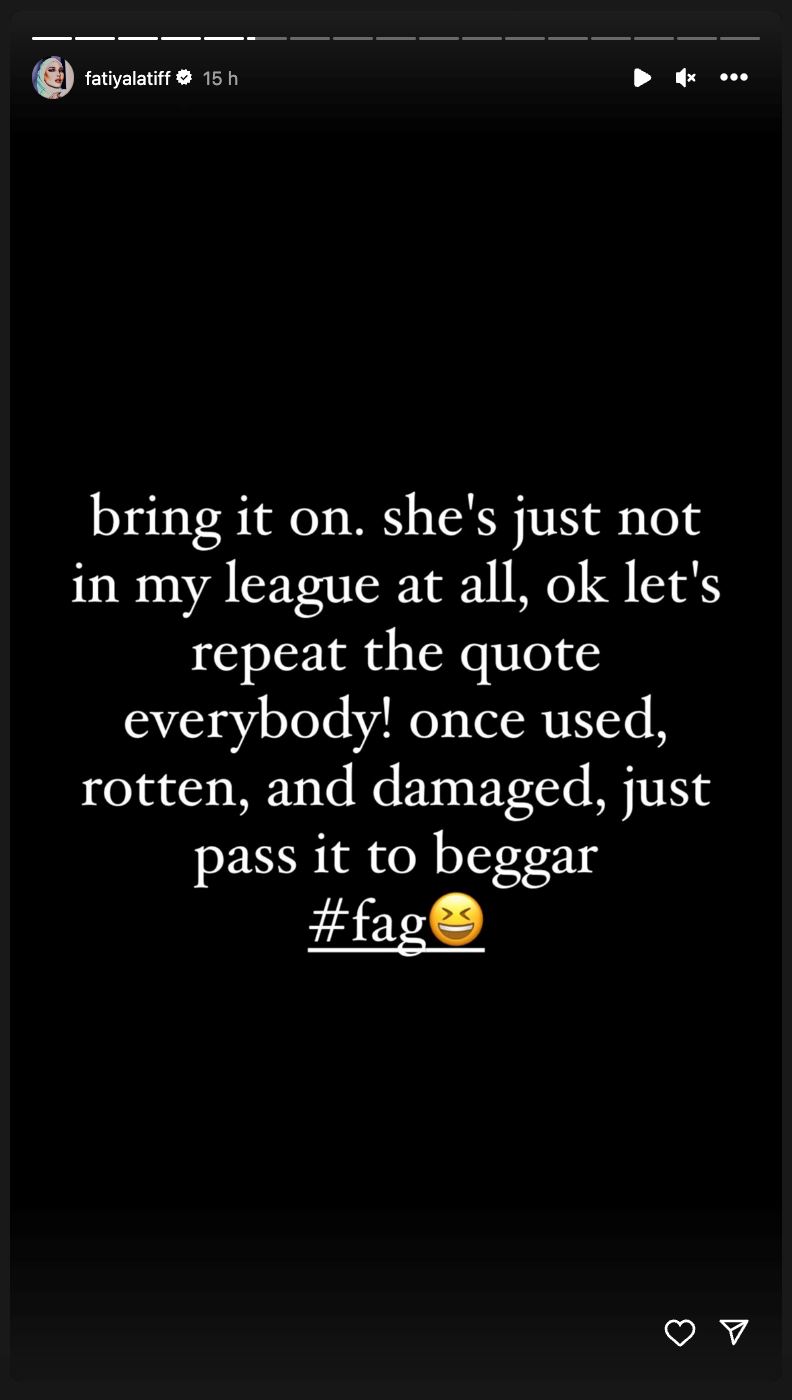 isu sindir zahirah, fatiya latif anggap pendapatnya bersifat peribadi [video]