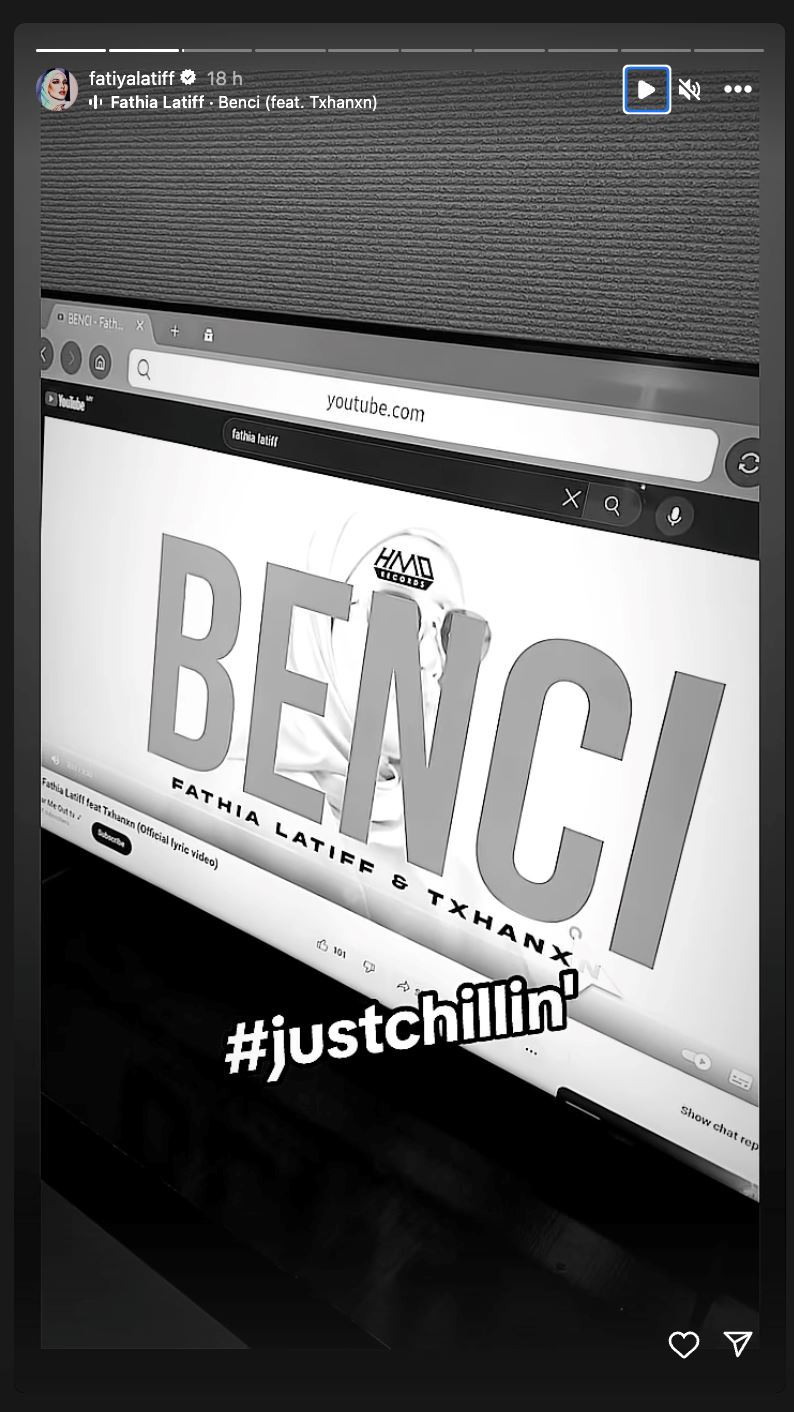 promote lagu sendiri tajuk ‘benci’, fatiya latiff kongsi foto lama dengan aiman hakim ridza