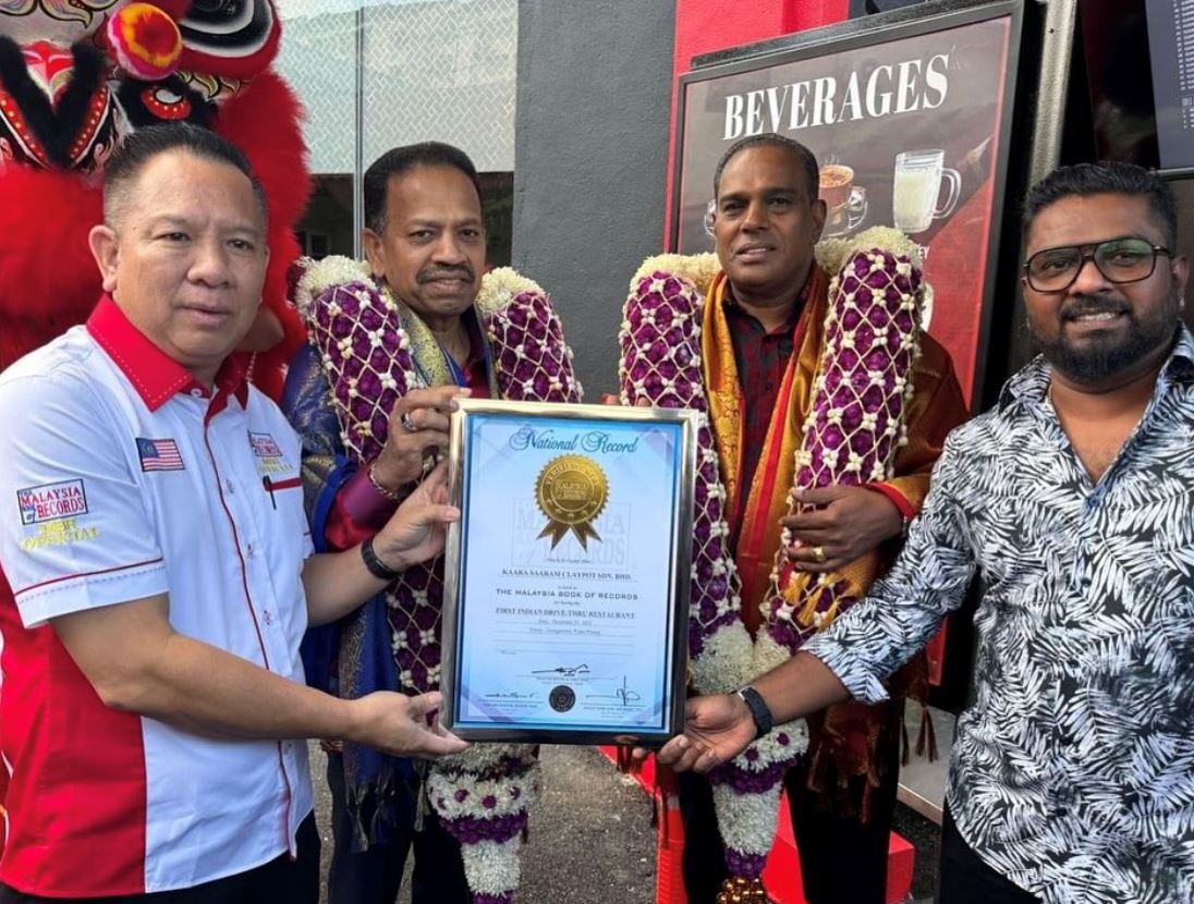 kaara saaram claypot makes history as first indian restaurant drive-thru, recognised by malaysia book of records!