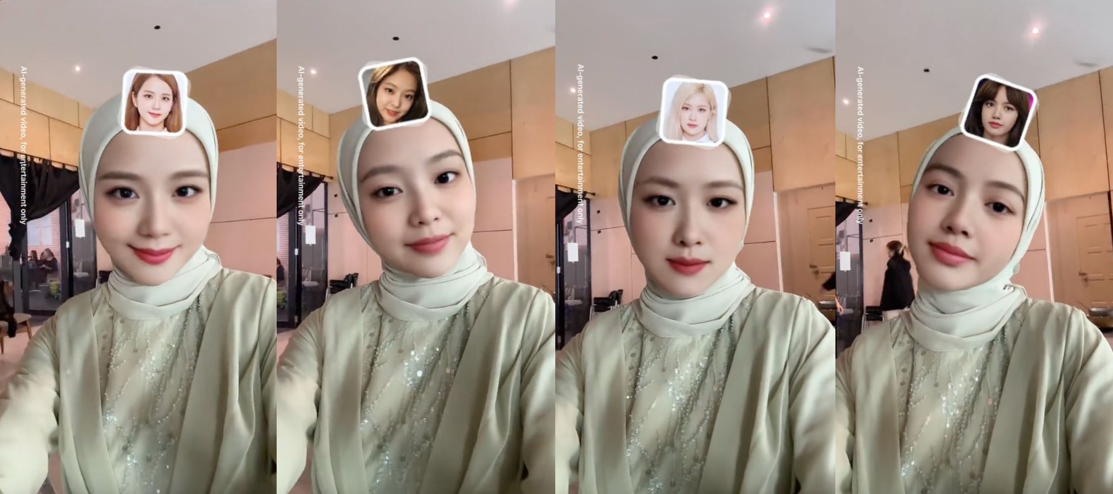 mira filzah cuba filter tukar muka ahli blackpink, wajah jisoo tiada beza [video]