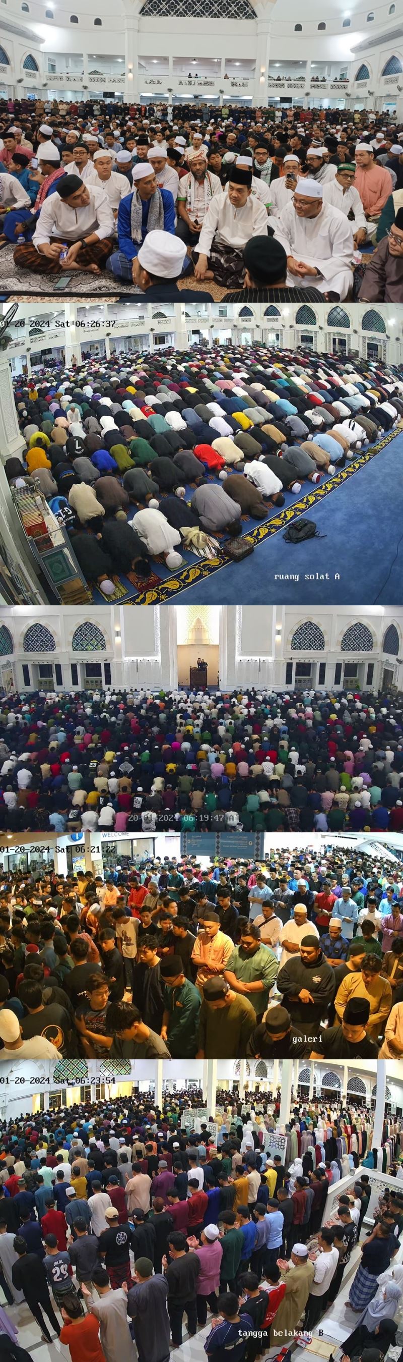 lebih 12,000 solat subuh berjemaah di masjid sultan iskandar, johor [video]