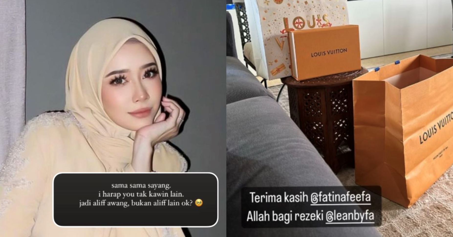 fatin afeefa ingatkan suami jangan kahwin lain, “jadi aliff awang, bukan aliff lain ok?”