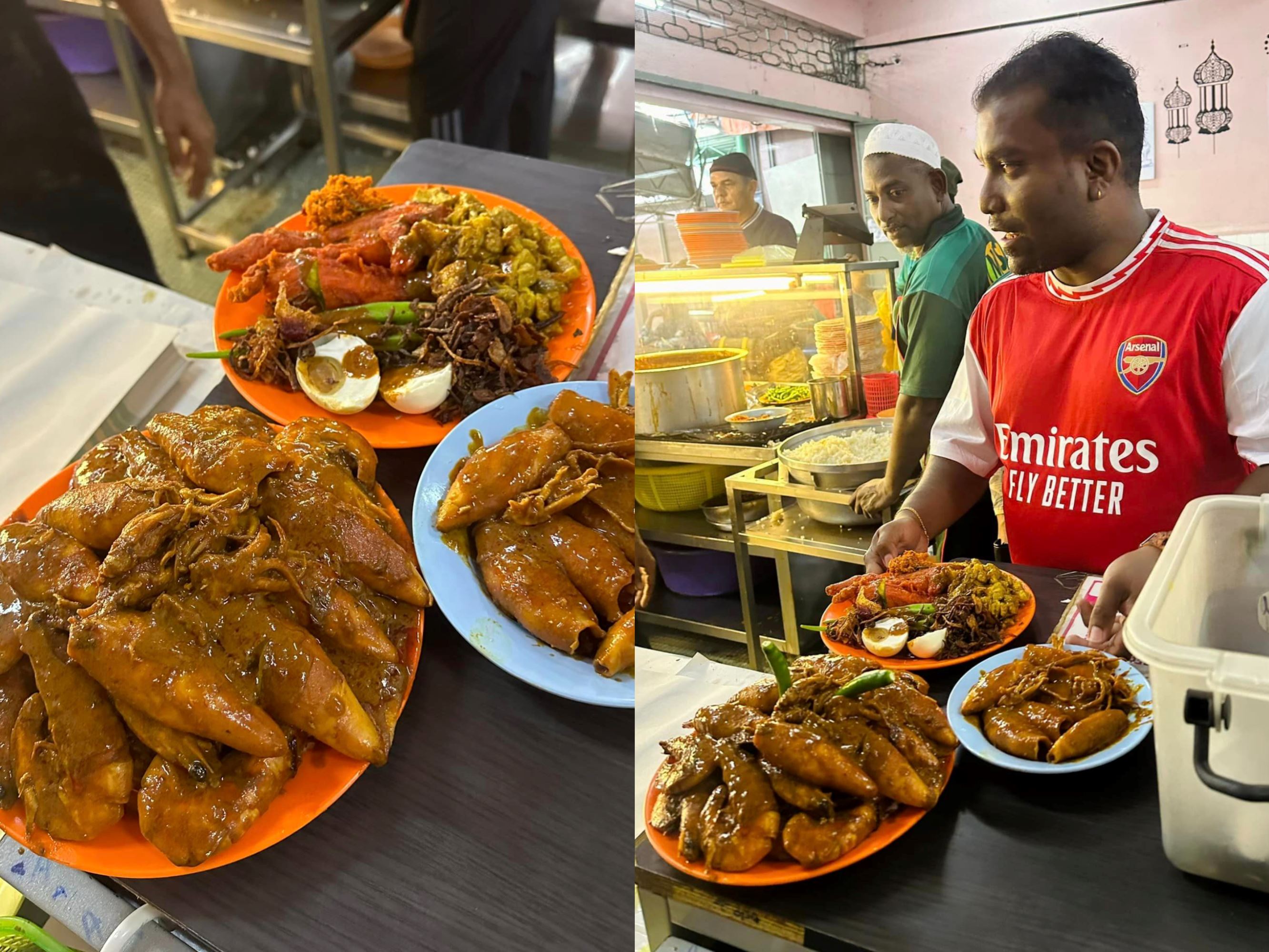 man from penang beats previous nasi kandar record with rm218 order, leaves netizens amazed!