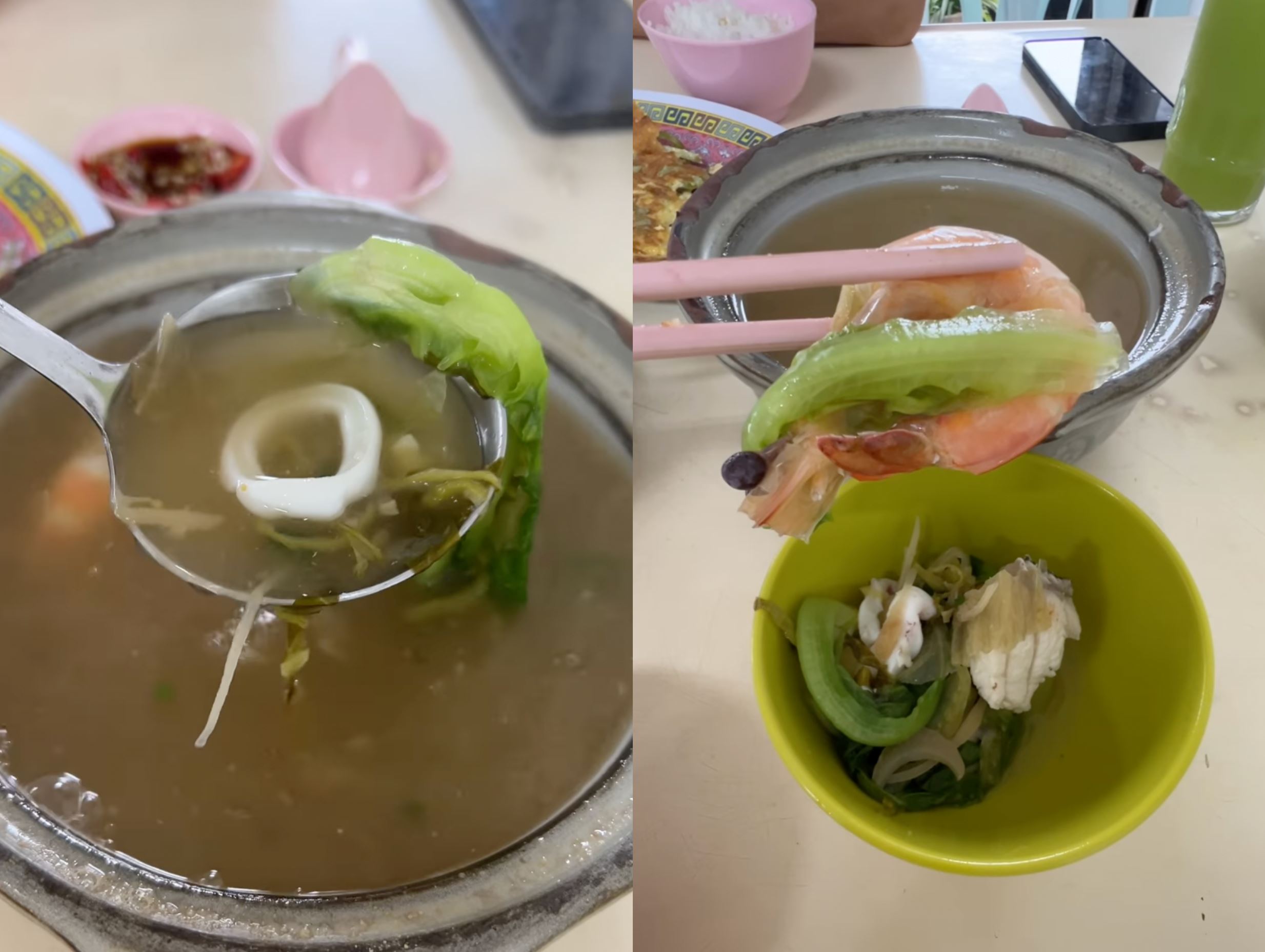 “leftovers!” dismayed customer experiences a disappointing rm27 seafood soup at restaurant