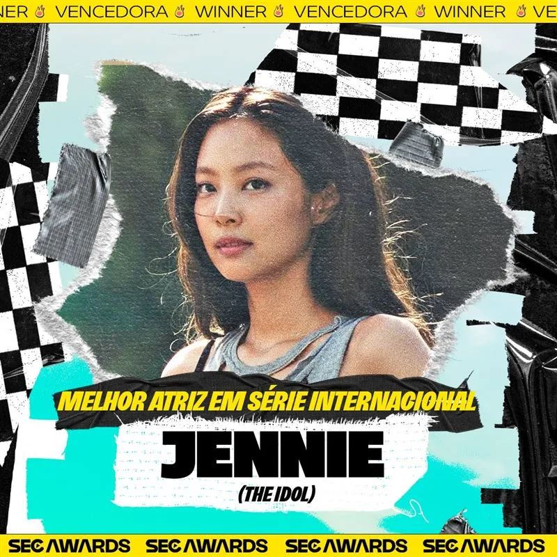 jennie首次拍剧就得奖❗获国际剧集最佳女演员🏆