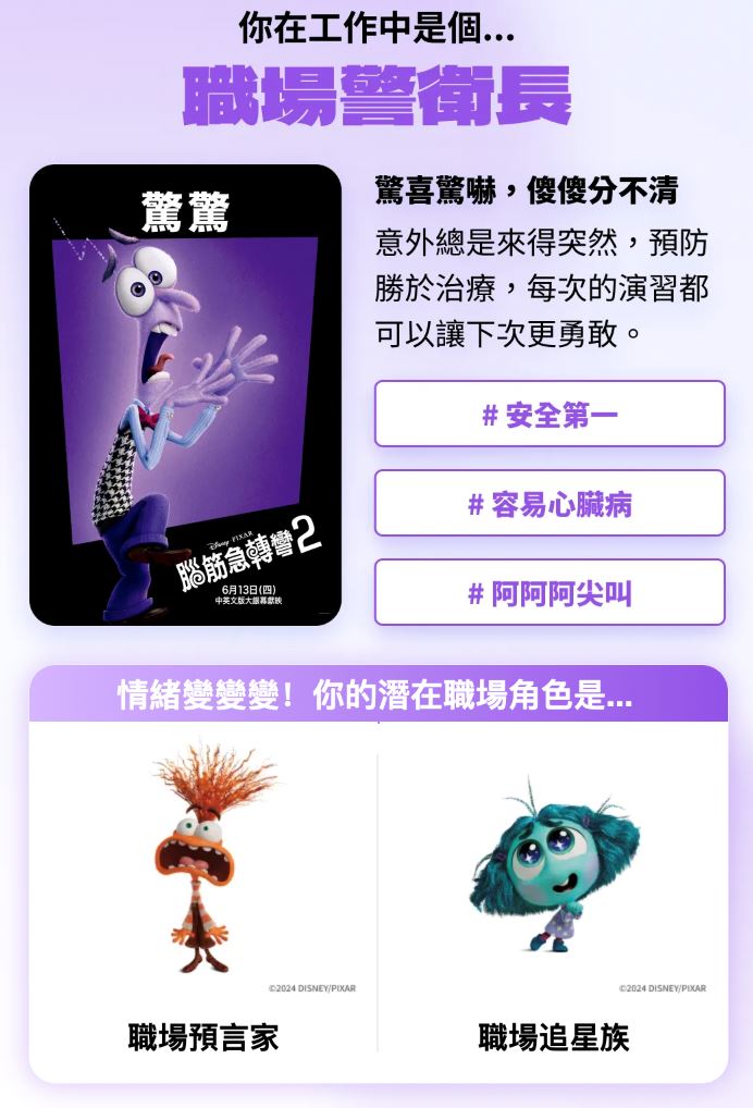 12道题测出情绪角色❗在职场中哪个情绪占比最大⚡️