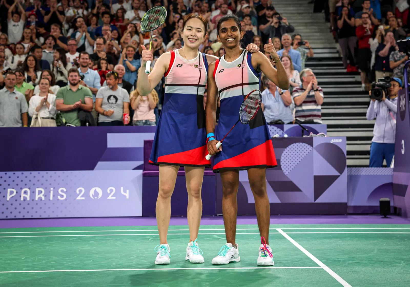 【巴黎奥运会】陈康乐和蒂娜打进8强❗对垒韩国金孔组合🏸️