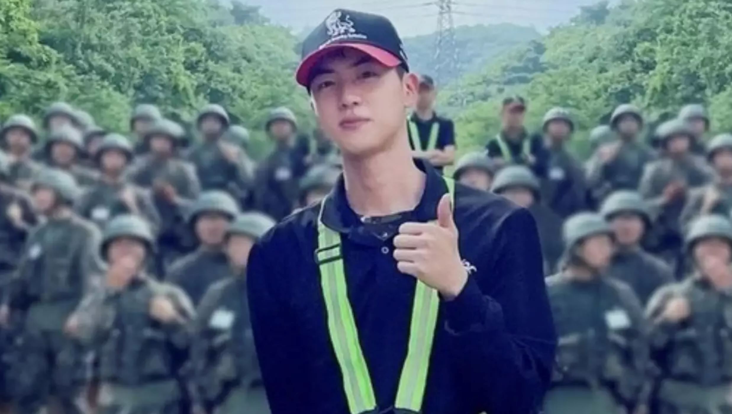 fans anticipate bts jin's military discharge with ads near his training base!