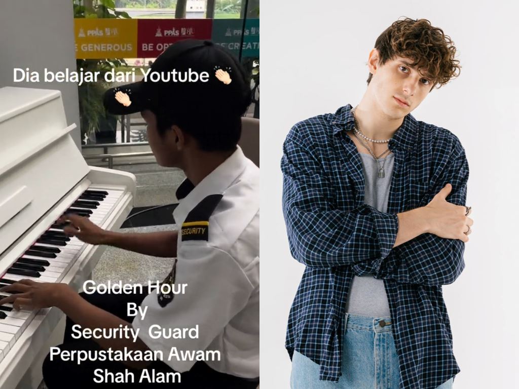 security guard at shah alam library plays jvke's golden hour, receives heartfelt reply from artist