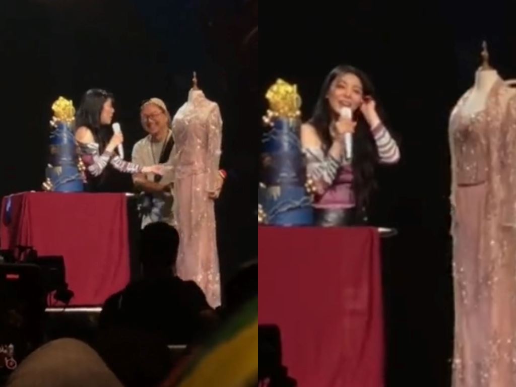 kuala lumpur fans surprise ailee with heartfelt gift of baju kebaya during concert!