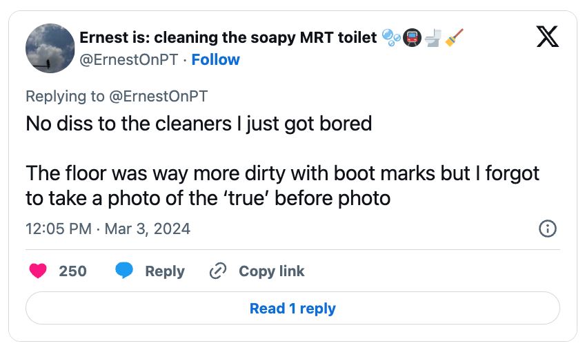 lelaki ini cuci tandas di stesen mrt sebab tengah bosan [video]