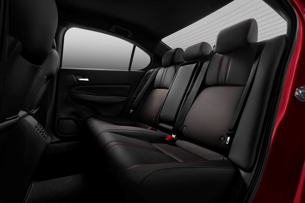 Spacious rear foldable seats of Honda City