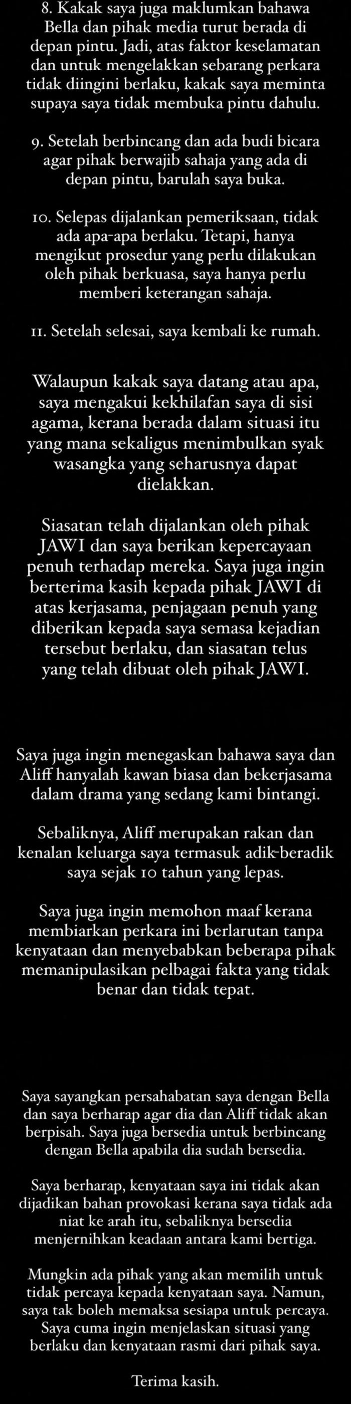 takut nak buka pintu, ruhainies & aliff aziz keluar kenyataan isu khalwat