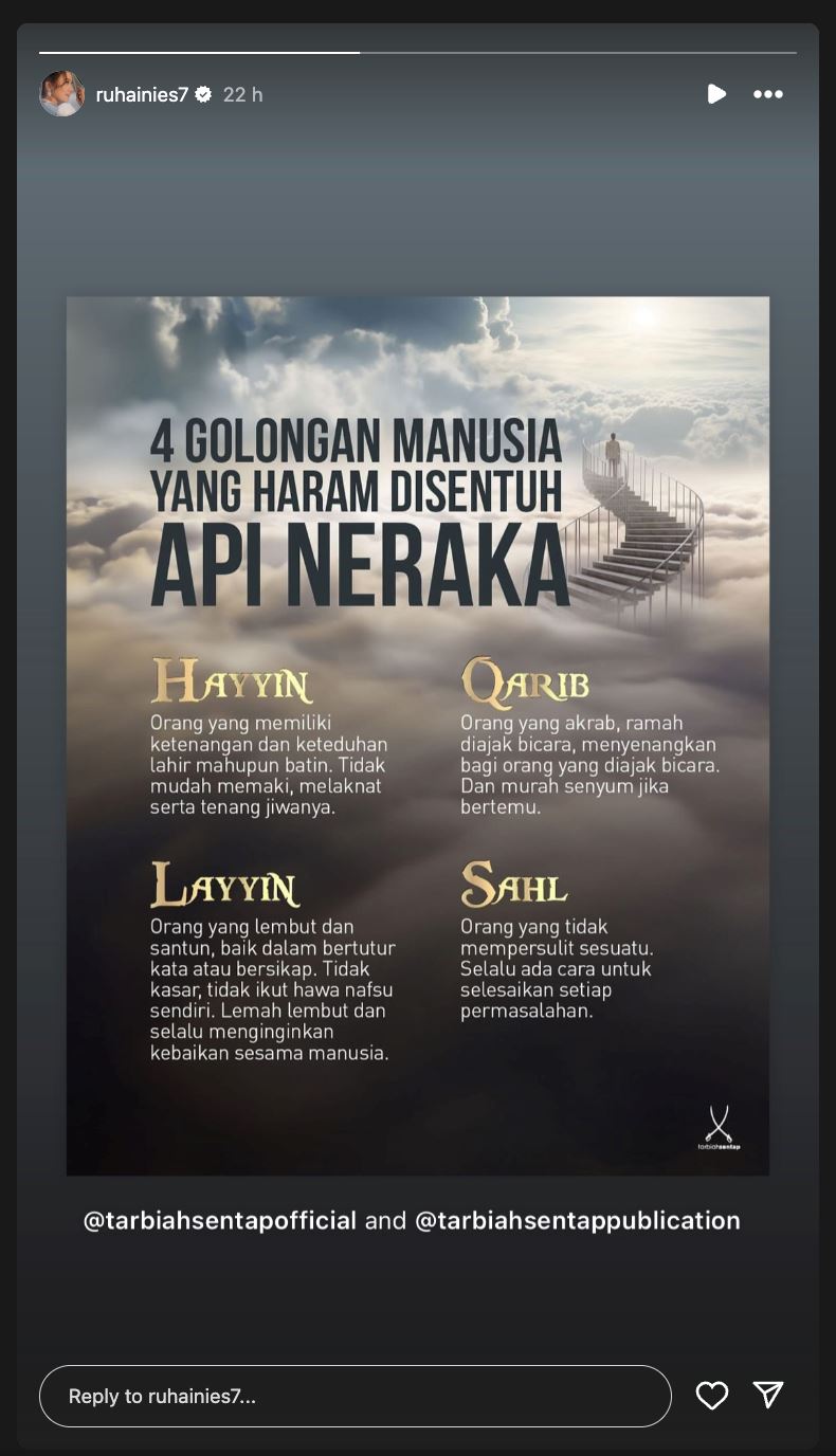 ruhainies kongsi empat golongan yang haram disentuh api neraka