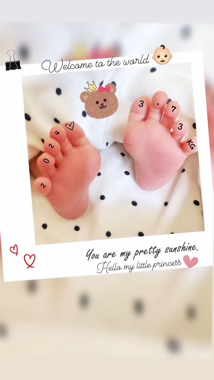 🇭🇰恭喜erica陈嘉慧女儿平安出世❗欢迎小公主来到世上💗