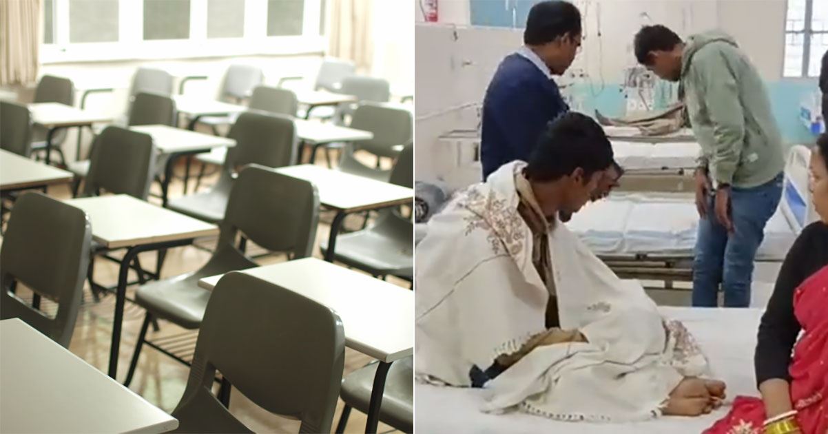 pelajar lelaki pengsan lepas berada dalam dewan exam penuh 500 pelajar perempuan