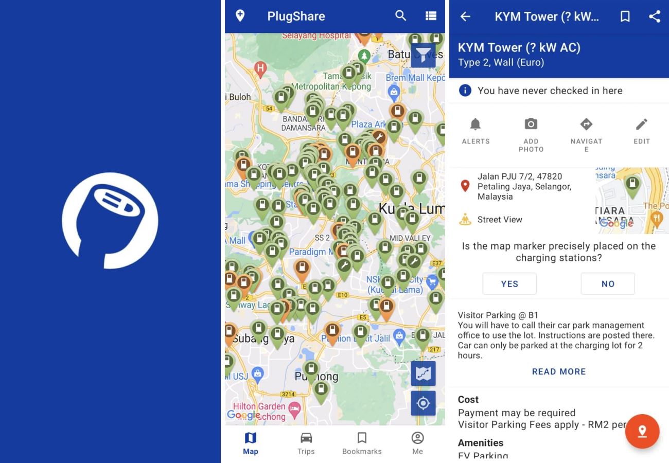 sebelum beli kereta elektrik, lihat dulu di mana tempat caj terdekat anda. ini caranya!