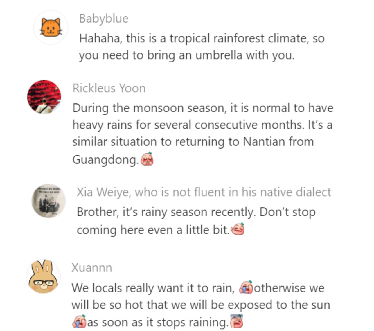 chinese tourist shares “bad experience” travelling in malaysia due to non-stop rain, netizens react!