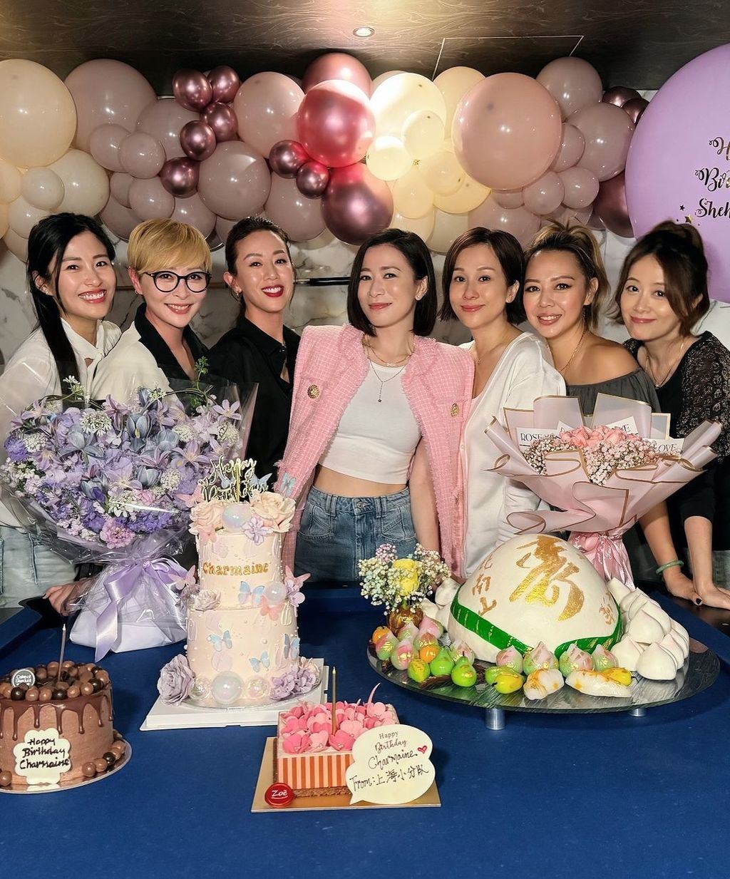 七魔女合体为佘诗曼庆祝生日🎂多年过去大家感情依然不变💗