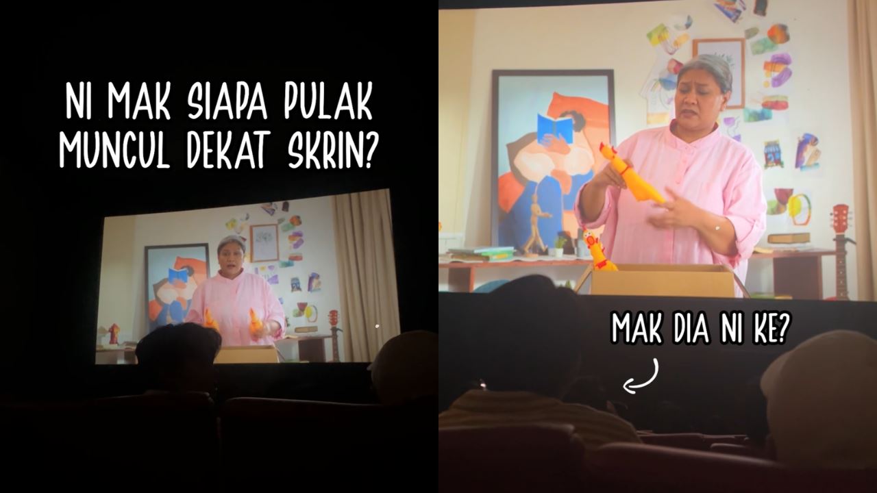 Ibu membel di hadapan skin panggung wayang dalam video lazada cinema ad!