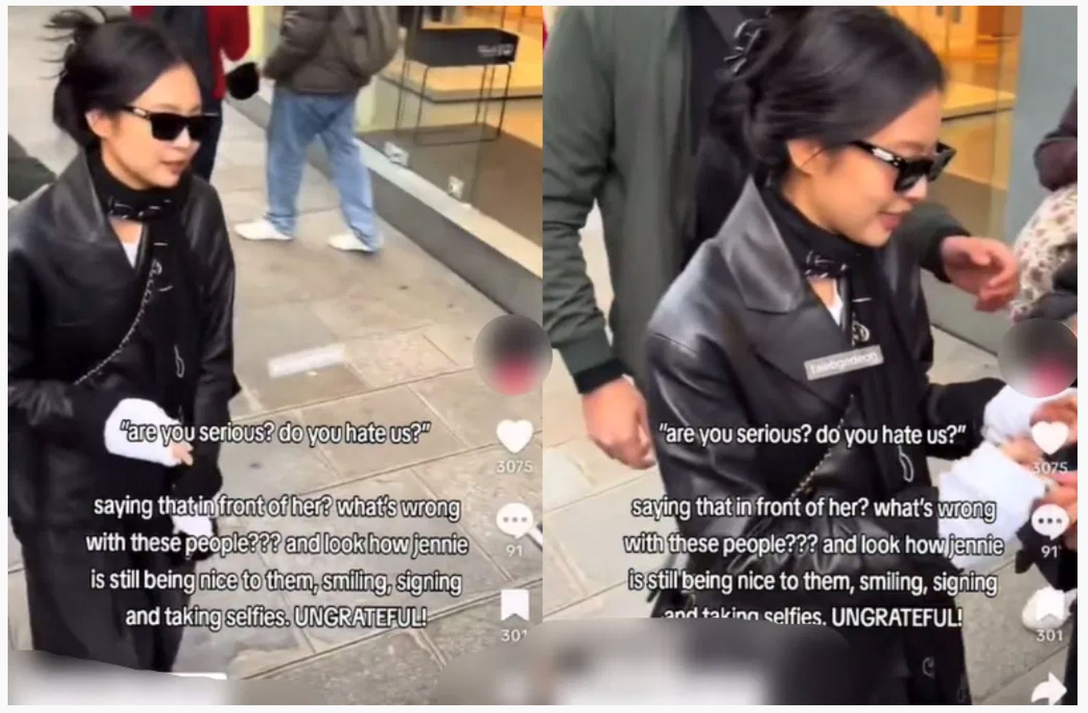 jennie遭粉丝「情绪勒索」！无奈表情被拍下！