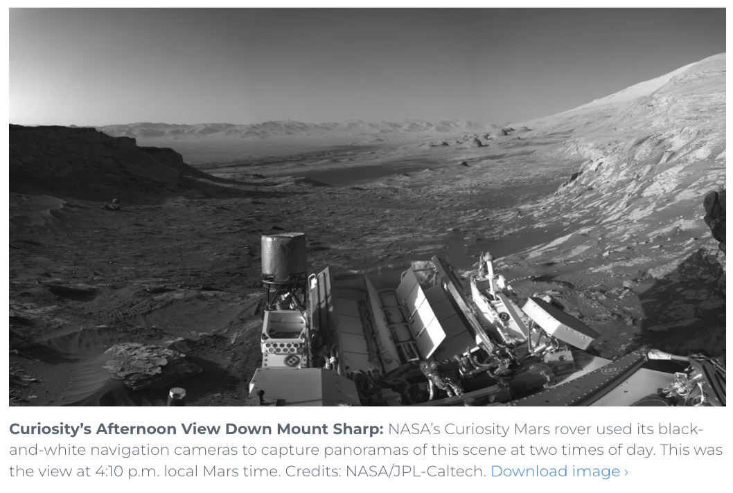 ini pandangan waktu siang di planet marikh, menurut nasa