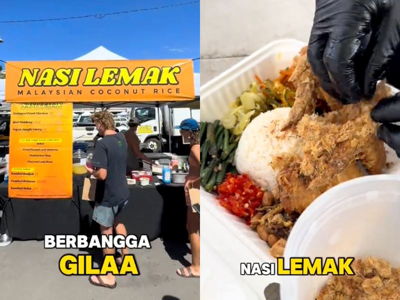 “that’s… unique!” hawaiian nasi lemak stall stirs up mixed reactions among malaysians