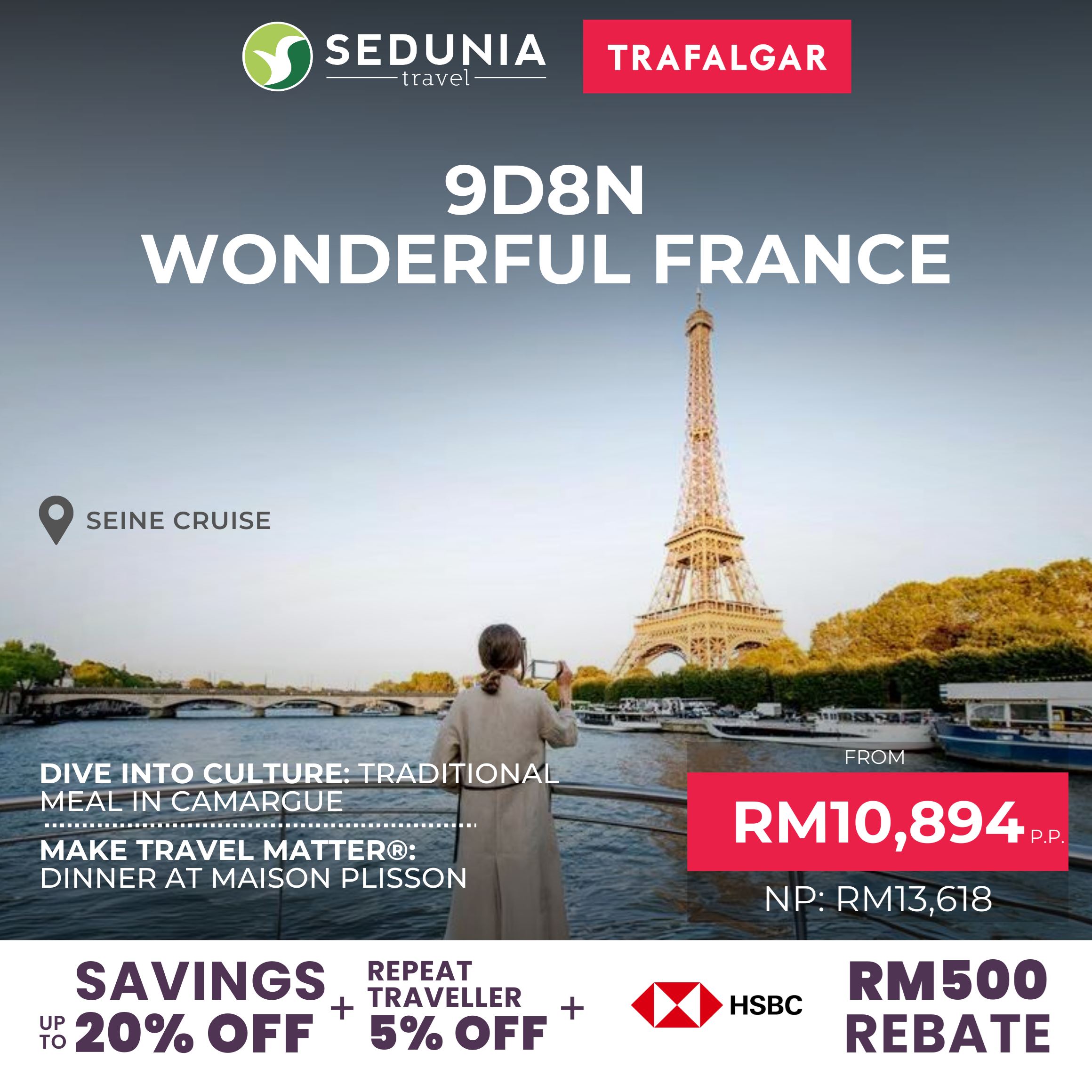 A travel package to France