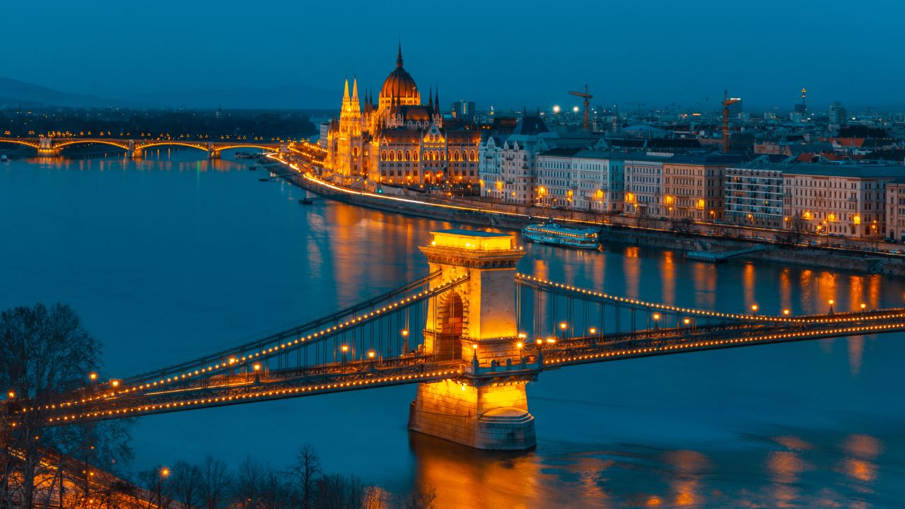 A pretty view of Budapest
