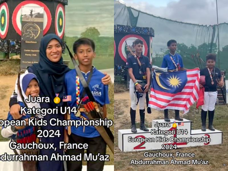 malaysian siblings shine in france, beat 15 countries in horseback archery championship!
