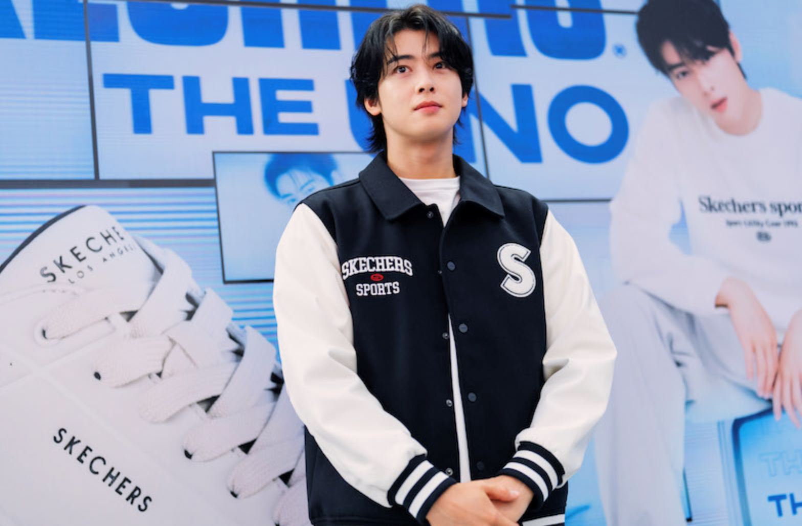 stand a chance to meet and greet cha eun-woo and apo nattawin at skechers centralworld grand opening this november!