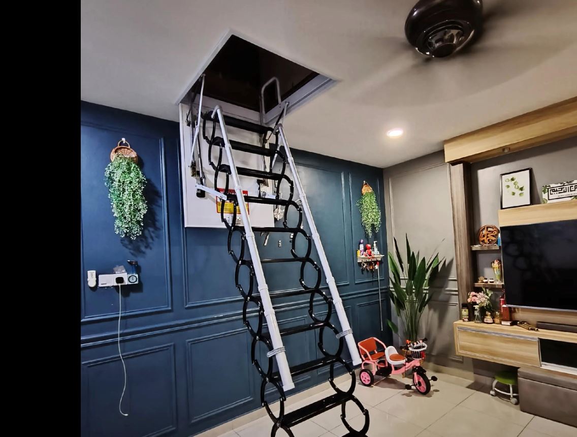 man diys loft room at home just in time for hari raya the result looks incredible!