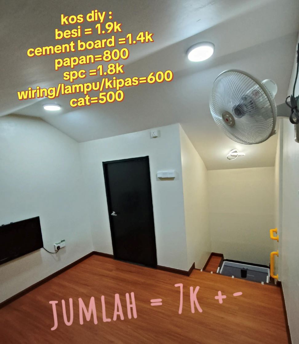 man diys loft room at home just in time for hari raya the result looks incredible!