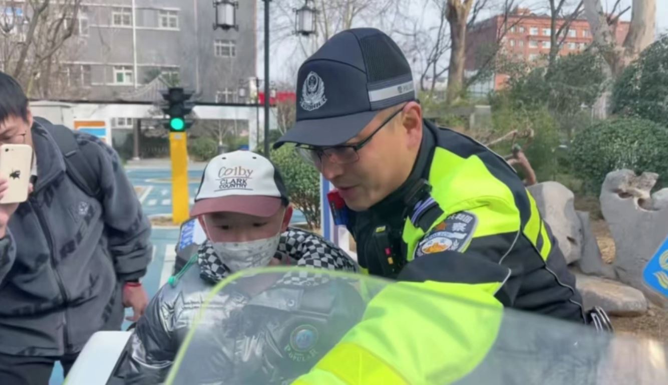 boy fighting rare cancer has his dream of being a traffic policeman come true for a day!