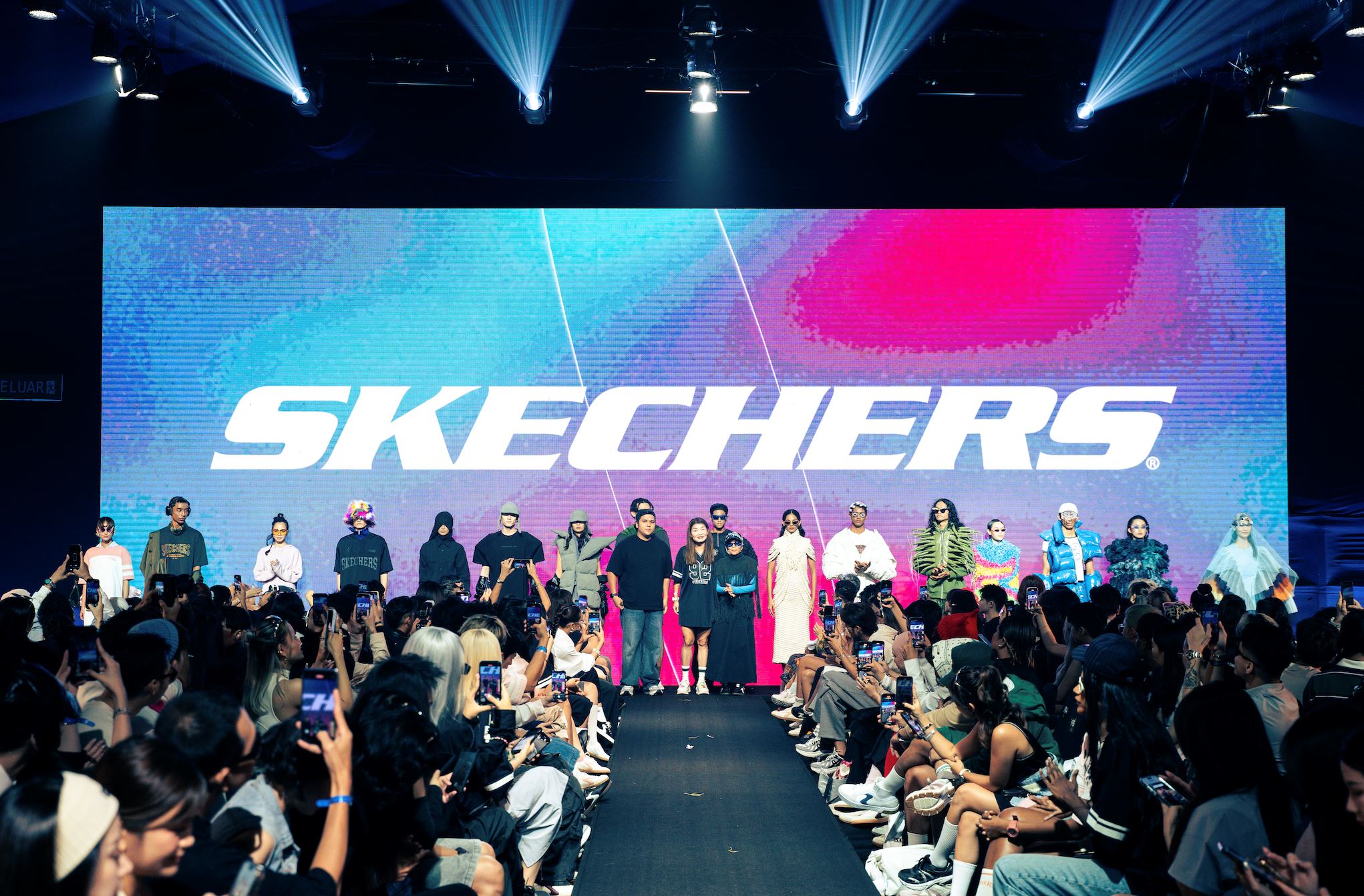 syok team checks out skechers x msyd at kl fashion week 2025
