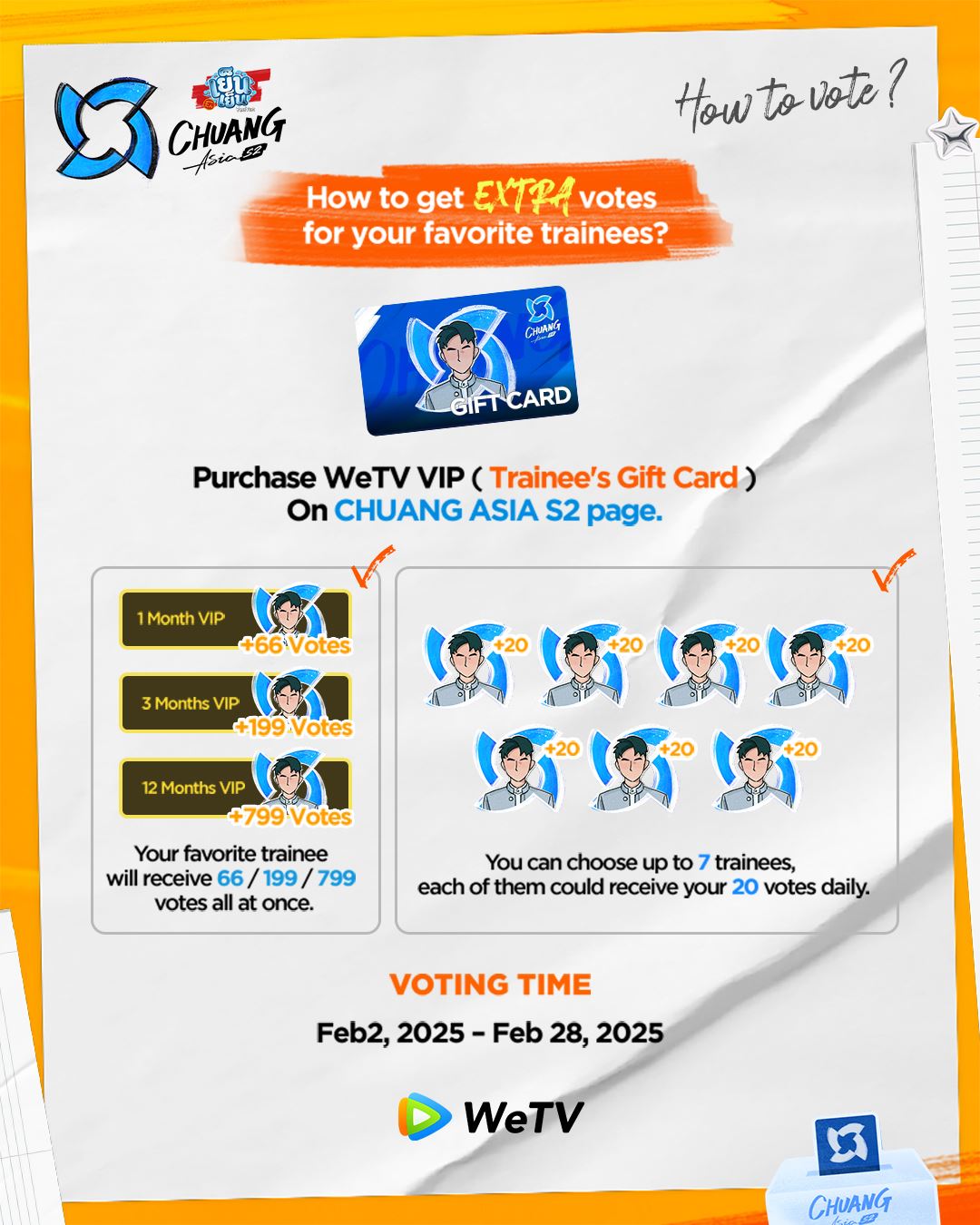 📺《创造营亚洲2》投票方式❗投票于2月28日截止⚠️
