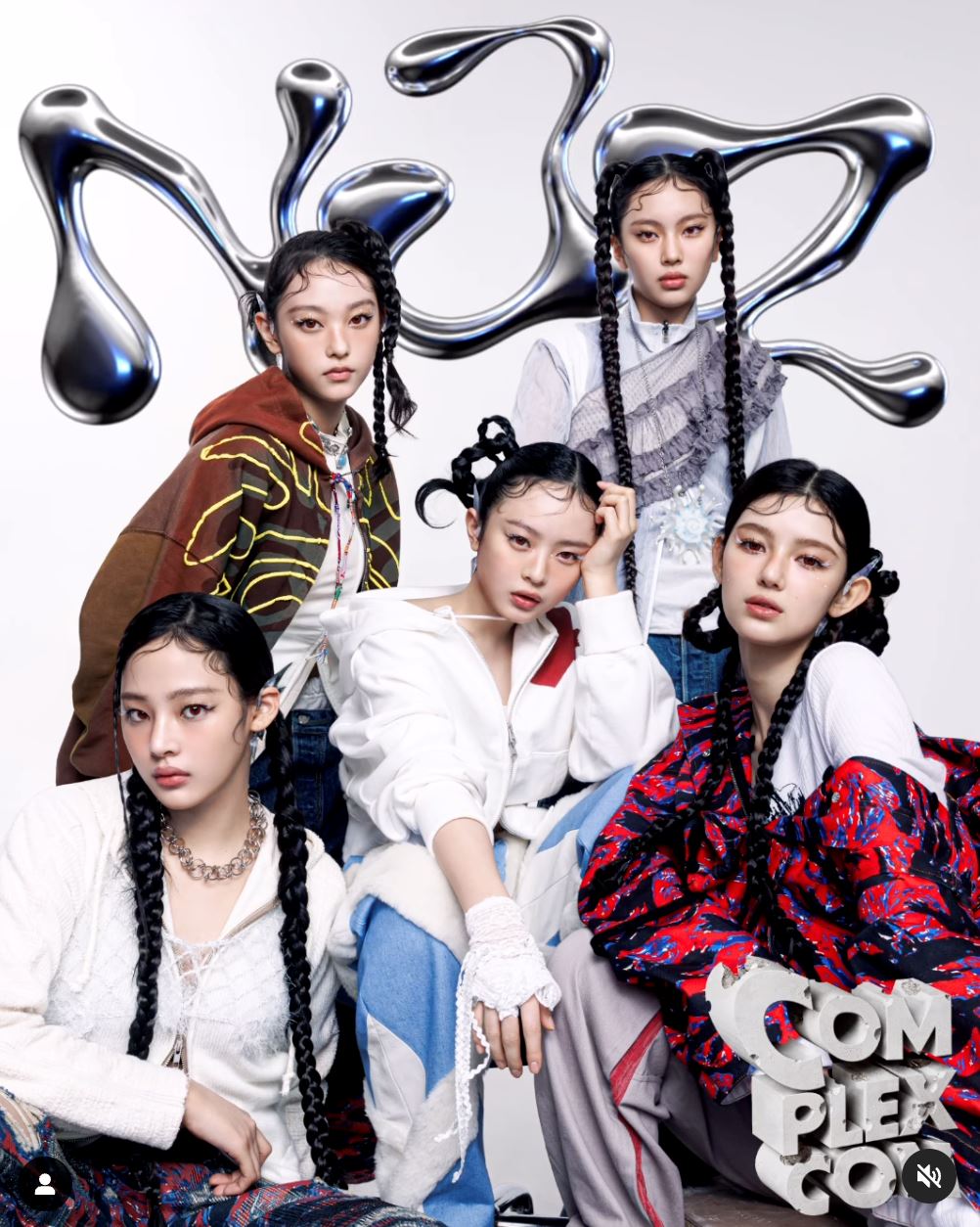 🇰🇷newjeans公布新团名❗全员液态金属风格✨