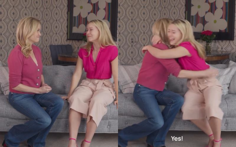 meet the new elle woods! reese witherspoon reveals lexi minetree as the star of legally blonde prequel