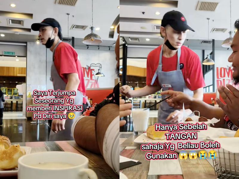 malaysian touched by pizza worker's hard work “he made me feel humbled”